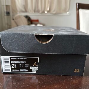 Air Jordan 1 High OG Black Sneakers (PS)
